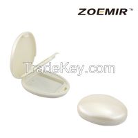 New design egg shape cosmetic compact powder cases for cosmetic packing powder box