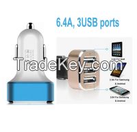 Sell 6.4A Universal 3USB Ports, High speed & High quality car charger