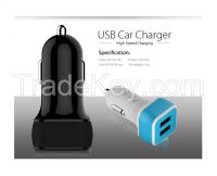 Car charger, 4.8A 2USB Ports, High speed & High quality