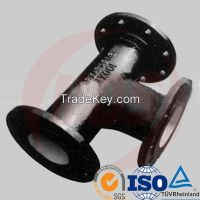 sell all flange tee ductile iron fittings