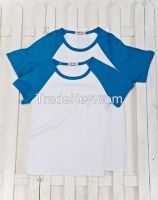 contrast sleeve color T-shirt, with/without logo new style t shirt