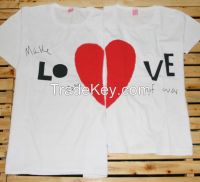 couple lover Tee-shirts wholeslae and custom made