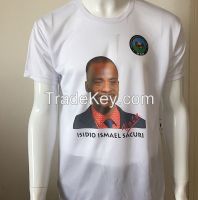 gift give away political election 90g, 100g, 120g, 130g polyester cheap t shirt