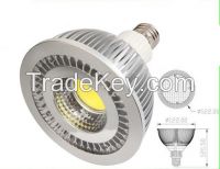 COB Led par light par38 IP44 5W to 18W available with reflector cup aluminium heating and ceramic socket