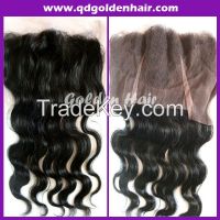 Hotselling High Quality Large Stocks Factory Price Mongolian Hair Lace Frontal Piece