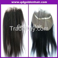 AAAAA Grade 100% Brazilian Virgin Human Hair Full Lace Frontal Closure