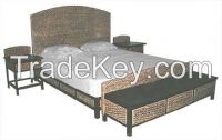 Rattan and Hyacinth Bed