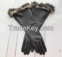 Sell Fashion Long Style Lady Leather Glove