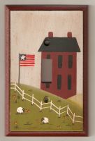 Hand Painted Saltbox Switch Cover