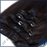 Clip In Hair Remy Hair 18" Straight Color 1B# 85Gr Ful Head IN STOCK
