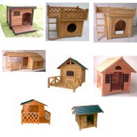 wooden dog house, dog house, wooden house