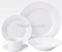 20 pcs white porcelain dinnerware sets