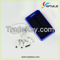 10000mAh solar charger with dual USB output