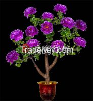 Led flowering peony tree for wedding and home decoration MD156