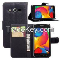 Flip leather case for Samsung galaxy core LTE G386F wallet case