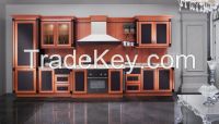 2014 OPPEIN PP Wrapped Kitchen Cabinet Wooden Cabinets Guangzhou Export