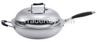 3 ply stainless steel wok
