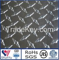 checkered aluminium sheet with diamond bars
