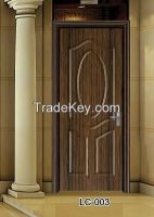 Modern solid wood exterior door