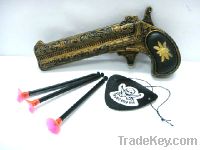 Sell plastic bronze pirate pistol toys(688)