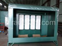 Manual Powder Coating Spraying Booth For Meatal Profile
