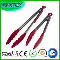 Hot Selling Food Grade Stainless Steel Kitchen Silicone Cooking Scissor Tongs