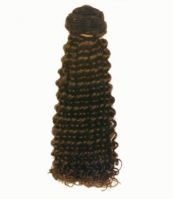 Sell deep curly hair weave-hair weft