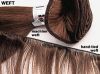 Sell hair weft/straight hair /machine hair weft