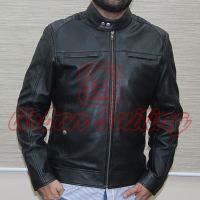 Men Body Fit Leather Jacket USI-8894
