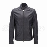 Men Regular Fit Nappa Leather Jacket USI-8884