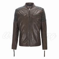 Men Slim Fit Biker Leather Jacket USI-8878