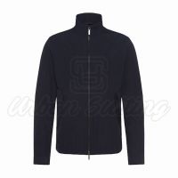 Men Textile Band Collar Jacket USI-9146