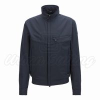 Men Zip Through Fabric Jacket USI-9147