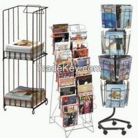 Magazine metal display stand