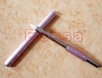 Synthetic Hair White Nylon Pink Handle #6 Oval Sharp Gel brush