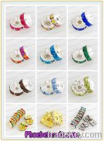 Sell Rondelle Rhinestone Spacer Beads