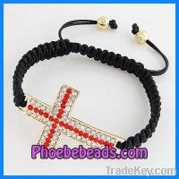 Sell Fashion Braided Cross Bracelets PSBA37-2