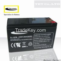 12V 7Ah Rechargeable Lead Acid Battery For UPS , Alarm System