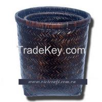 storage basket handmade in Vietnam black color basket