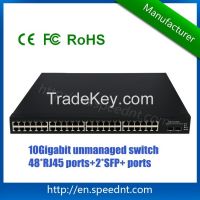 10Gigabit Ethernet Switch UK3712-50TA with 48RJ45 ports 2 10G ports wire-speed nonblocking switching