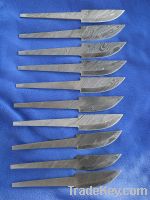 Damascus Knife Blank blade