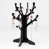 Plastic Cross Tree Jewelry Bracelet Ring Necklace Earring Display Stand Rack Jewellery Holder