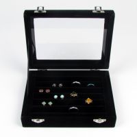 Velvet Jewelry Collection Jewellery Bracelet Necklace Ring Earring Display Box Case