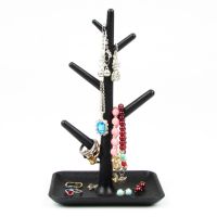 Plastic Simple Tree Jewelry Bracelet Necklace Ring Earring Display Stand Rack Jewellery Holder