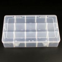 Plastic Adjustable Jewelry Collection Compartment Storage Bracelet Ring Necklace Earring Display Box Jewellery Case 15 Compartments Big Size