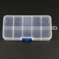 Plastic Adjustable Jewelry Collection Compartments Storage Bracelet Ring Necklace Earring Display Box Jewellery Case 10 Compartments