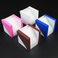 Plastic Triangle Jewelry Watch Display Box Jewellery Case Mixed Color