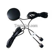 GPS+GSM Combo Antenna with TNC Male, RG174 coaxial cable, L=3meters