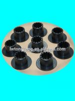 high strength plastic cover nylon bushings insert into under plate for weight stack