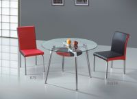 Round Glass dining table D2